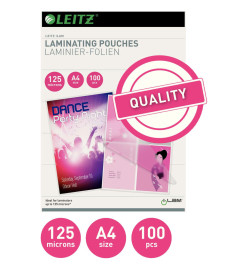 Leitz Pochettes de plastification 125 Microns A4 100 pcs