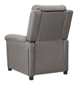 Fauteuil inclinable électrique Gris clair Tissu