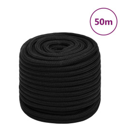 Corde de travail Noir 18 mm 50 m Polyester