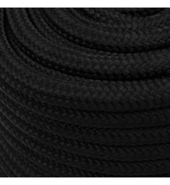 Corde de travail Noir 18 mm 50 m Polyester