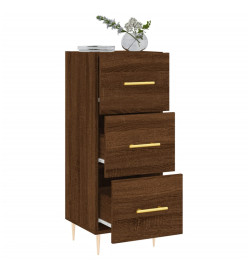 Buffet Chêne marron 34,5x34x90 cm Bois d'ingénierie