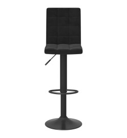 Tabourets de bar lot de 2 noir velours