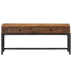 Meuble TV 110x30x46 cm bois massif de récupération