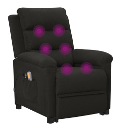 Fauteuil de massage Noir Tissu