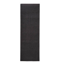 Tapis Sisal naturel 66x200 cm Noir