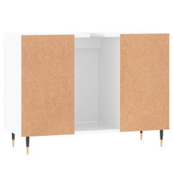 Armoire de salle de bain blanc brillant 80x33x60 cm