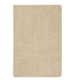 Tapis shaggy antidérapant Crème 140x200 cm