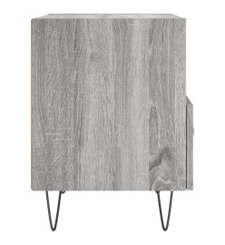 Table de chevet gris sonoma 40x35x47,5 cm bois d’ingénierie