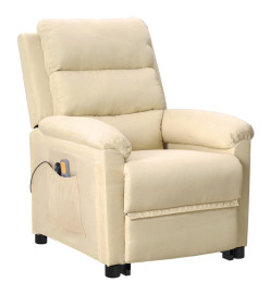 Fauteuil de massage Crème Tissu