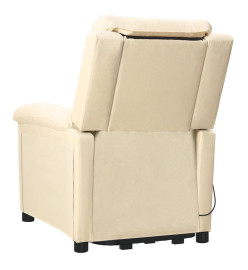 Fauteuil de massage Crème Tissu