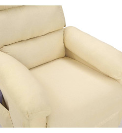 Fauteuil de massage Crème Tissu