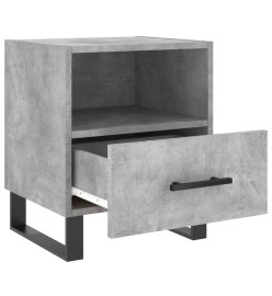 Tables de chevet 2pcs gris béton 40x35x47,5cm bois d’ingénierie