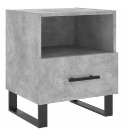 Tables de chevet 2pcs gris béton 40x35x47,5cm bois d’ingénierie