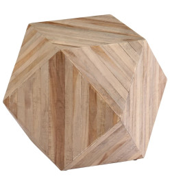 Table d'appoint Teck recyclé 40x40x40 cm