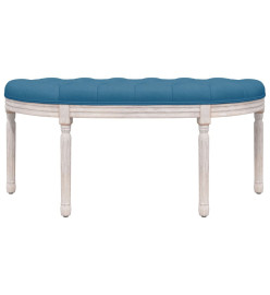 Banc Bleu 110,5x45x49 cm Velours