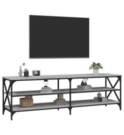 Meuble TV sonoma gris 160x40x50 cm bois d'ingénierie