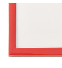 Collage de cadres photo 3 pcs au mur table Rouge 50x60 cm MDF