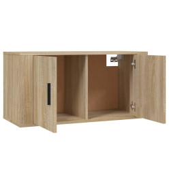 Meubles TV muraux 2 pcs chêne sonoma 80x34,5x40 cm