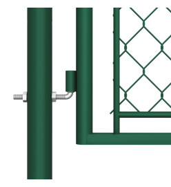 Portail de jardin Acier 75x495 cm Vert