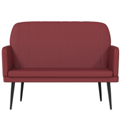 Banc Rouge bordeaux 107x80x81 cm Similicuir