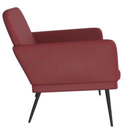 Banc Rouge bordeaux 107x80x81 cm Similicuir