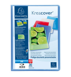 Exacompta Dossiers de présentation Kreacover A4 30 pochettes PP 12 pcs