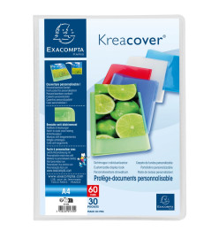 Exacompta Dossiers de présentation Kreacover A4 30 pochettes PP 12 pcs