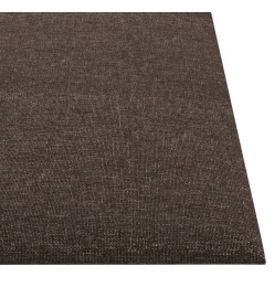 Panneaux muraux 12 pcs Taupe 30x30 cm Tissu 1,08 m²