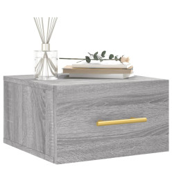 Table de chevet murale sonoma gris 35x35x20 cm