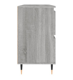 Armoire salle de bain sonoma gris 80x33x60 cm bois d'ingénierie