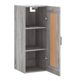 Armoire murale sonoma gris 34,5x34x90 cm bois d'ingénierie