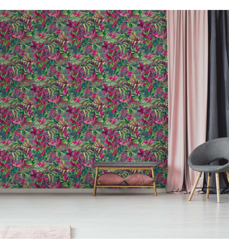 DUTCH WALLCOVERINGS Papier peint Paradise Flower Rose