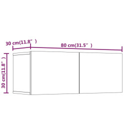 Ensemble de meubles TV 4 pcs Chêne sonoma Bois d'ingénierie