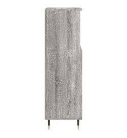 Armoire salle de bain sonoma gris 30x30x100 cm