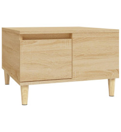 Table basse chêne sonoma 55x55x36,5 cm bois d'ingénierie