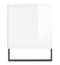 Meuble TV blanc brillant 100x34,5x44,5 cm bois d'ingénierie