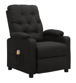 Fauteuil de massage Noir Tissu