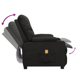 Fauteuil de massage Noir Tissu