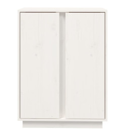 Buffet Blanc 60x35x80 cm Bois massif de pin