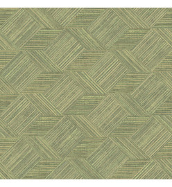 Evergreen Papier peint Wicker Natural Vert