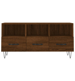 Meuble TV chêne marron 102x36x50 cm bois d'ingénierie