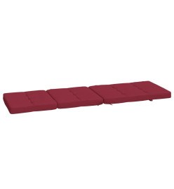 Coussins de chaise longue lot de 2 rouge bordeaux tissu oxford