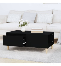 Table basse Noir 90x50x36,5 cm Bois d'ingénierie