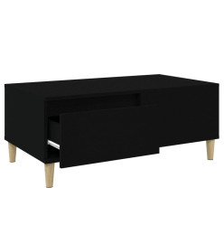 Table basse Noir 90x50x36,5 cm Bois d'ingénierie