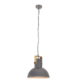 Lampe suspendue industrielle 25 W Gris Rond Manguier 52 cm E27