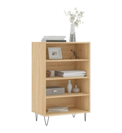 Buffet haut chêne sonoma 57x35x90 cm bois d'ingénierie