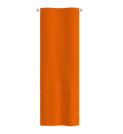 Écran de balcon Orange 80x240 cm Tissu Oxford