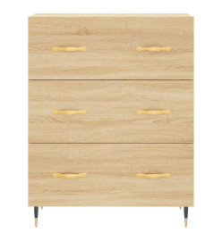 Buffet haut Chêne sonoma 69,5x34x180 cm Bois d'ingénierie