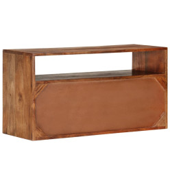 Meuble TV 80x30x42 cm Bois d'acacia massif