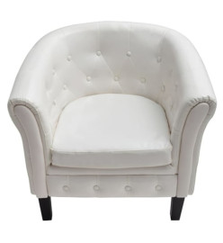 Fauteuil Blanc Similicuir